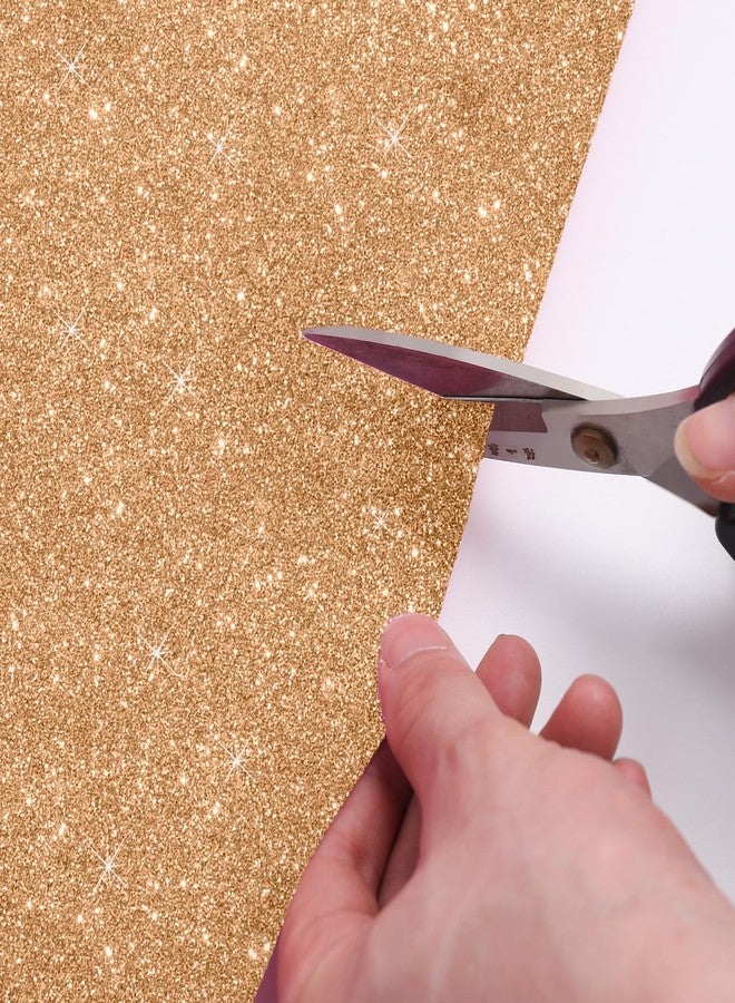 UBCGOTT Glitter Carpet Runner for Party 2.6 X 30 ft Glitter Non-Woven Fabric, Carpet Rug for Event, Aisle Runway Runner for Wedding Ceremony, Movie Theme Party Decorations (Glitter Gold, 2.6FTx30FT) - Image 5